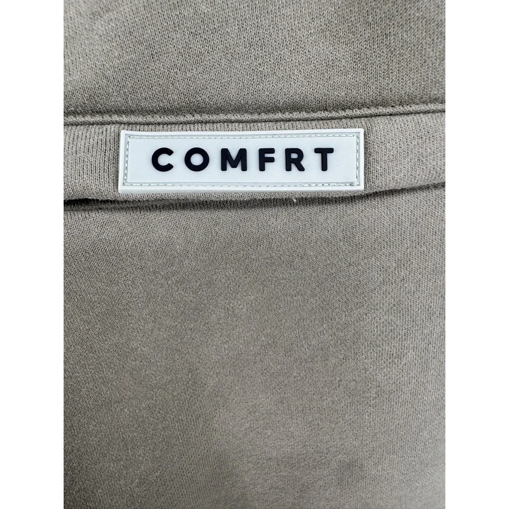 Comfrt Joggers Unisex M Olive Green Relaxed Fit Elastic Ankle Solid